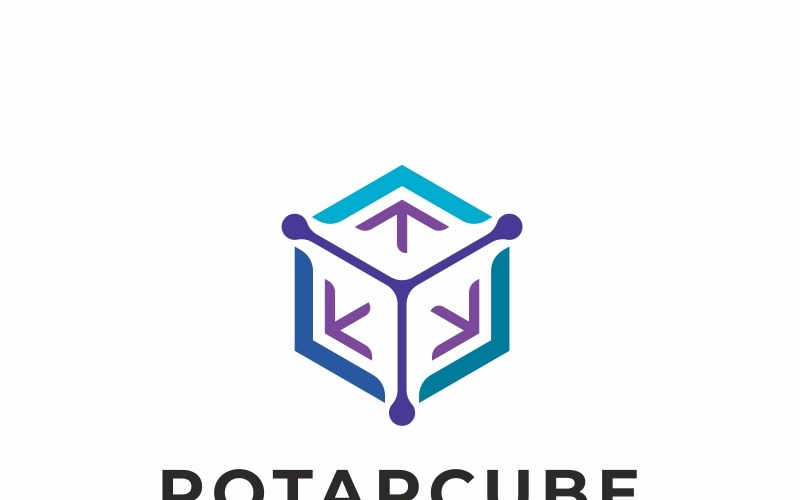 Download Шаблон логотипа "Rotation Hexagon Logo Template" / Rotation Hexagon Logo Template - Шаблон логотипа на тему графика abstract association blue business circle company core corporate cube dark developer edge foundation hexagon hive iconic industry innovation modern pivot