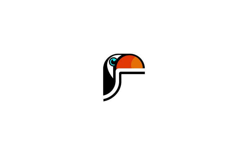Download Шаблон логотипа "Toucan Logo Template" / Toucan Logo Template - Шаблон логотипа на тему графика airplane business bird booking agency cinema clean clothing cool cruise design distributor eagle exotic fly game illustration light media modern,app,bird,business,capital,consultant,expertise