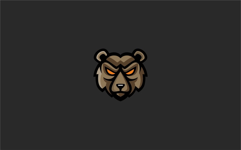 Download Шаблон логотипа "Angry Bird Logo Template" / Angry Bird Logo Template - Шаблон логотипа на тему графика angry animals art attack bear beast big black design face graphic grizzly head illustration mammal mascot mouth nature powerful powerpoint,bear,head,angry,logo,mascot,cartoon,cool,unique,desi