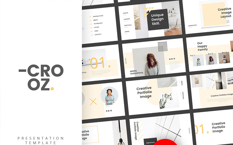 Crooz PowerPoint template