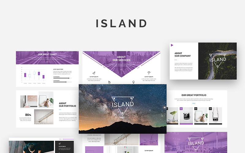 Island - Kreativní - Šablona Keynote