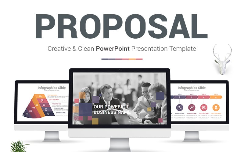 Proposal PowerPoint template #78281 - TemplateMonster