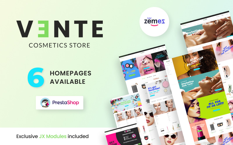 магазин косметики clean bootstrap ecommerce