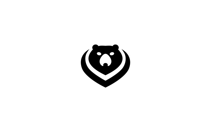 Download Шаблон логотипа "Bear Logo Template" / Bear Logo Template - Шаблон логотипа на тему графика angry animals art attack bear beast big black design face graphic grizzly head illustration mammal mascot mouth nature powerful powerpoint,bear,cartoon,logo,player,sport,sports,team,ursa,vect