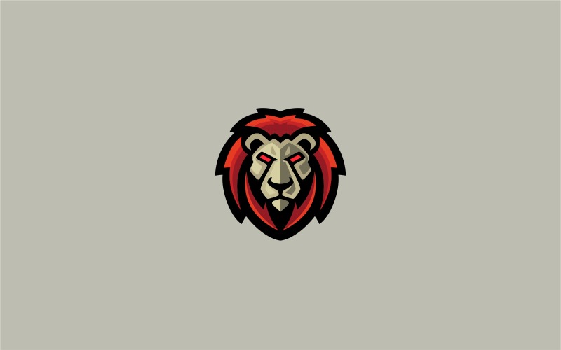 Boze leeuw Logo sjabloon