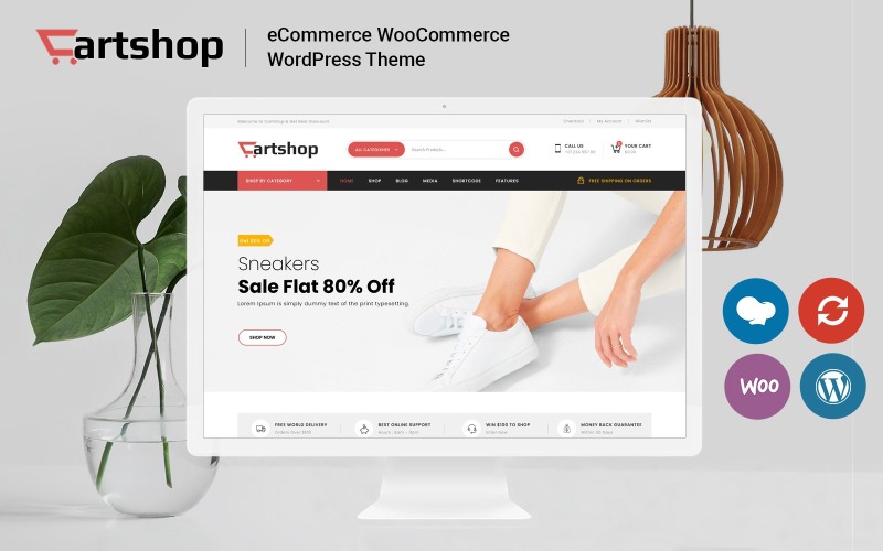 CartShop - багатофункціональна тема WooCommerce від Mega Shop
