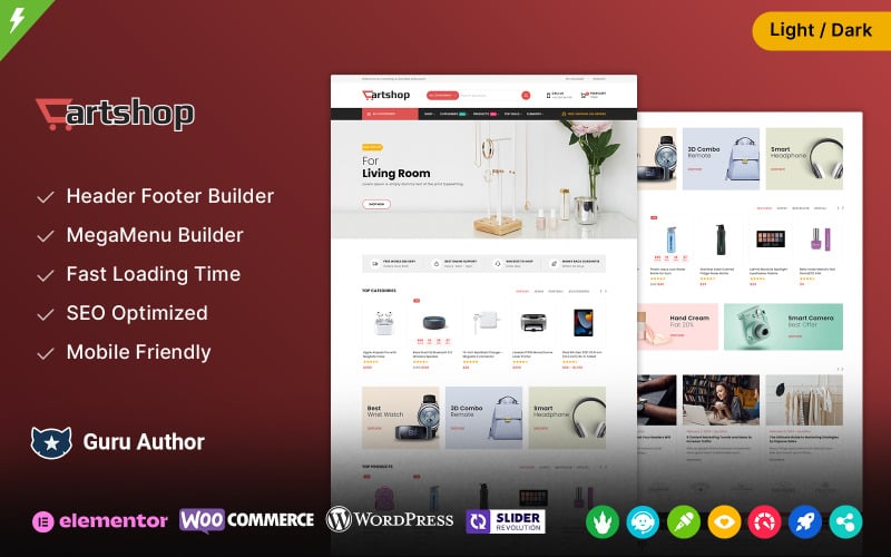 CartShop - Mega Shop et thème WooCommerce polyvalent