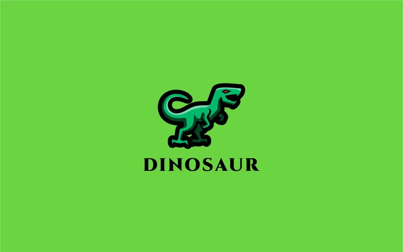 Download Шаблон логотипа "Dinosaur Logo Template" / Dinosaur Logo Template - Шаблон логотипа на тему графика american,animals,athletic,baseball,basketball,club,dinosaur,dragon,football,furious,game,hockey,jurassic,logo,logotype,mascot,monster,print,ready,reptile