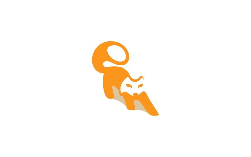 Фокс шаблон логотипу