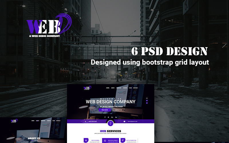 Download PSD шаблон "Graphics PSD Template" / Graphics PSD Template - PSD шаблон на тему графика web design company website seo agency business creative designer digital webdesigning professional ecommerce webstyle responsive template theme