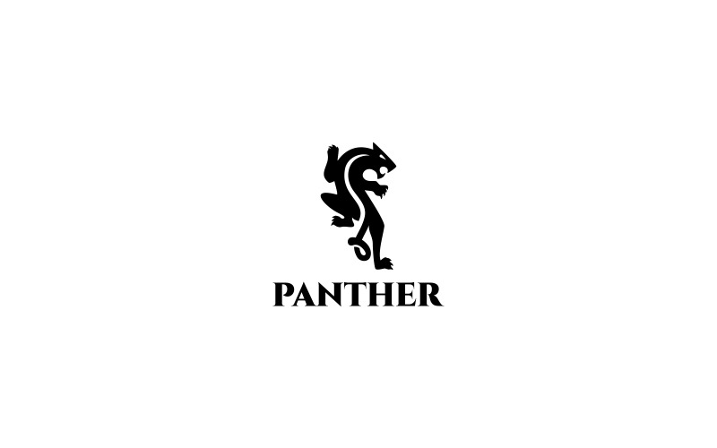 Download Шаблон логотипа "Panther Logo Template" / Panther Logo Template - Шаблон логотипа на тему графика aggressive angry animals black branding brutal business circle dark extreme fierce fight film game movie panther paw pounce product quiet,animal,animals,bold,company,head,king,lion,modern,pan