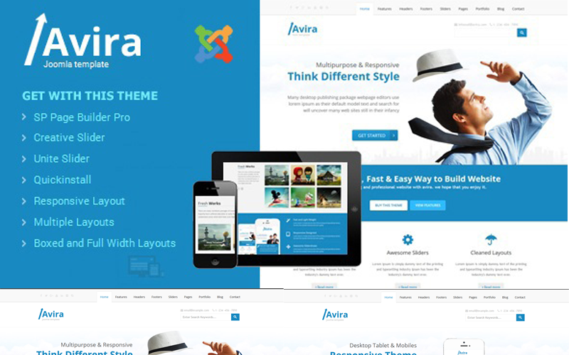 Avira - Responsive Multipurpose Joomla 5 Template