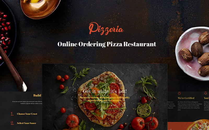 比萨店-披萨制作者网站模板