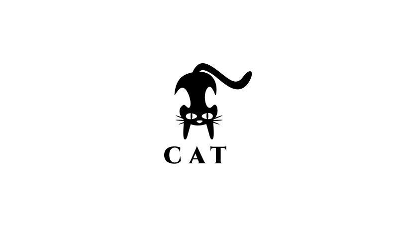 Download Шаблон логотипа "Cat Logo Template" / Cat Logo Template - Шаблон логотипа на тему графика animal shelter app cat care cat food cats clinic domestic feline friend grooming head kitties kitty logo mascot modern pet,cute,fun,funny,crazy,animal,animals,cat,character,characters,creativ