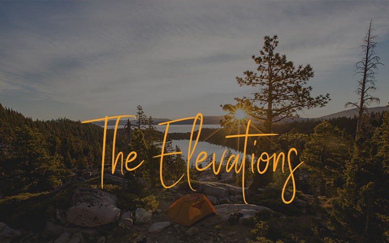 Elevations – Adventure PowerPoint sablon
