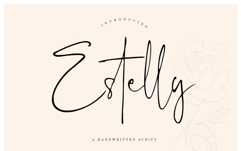 Estelly Stílusos Aláírás Betűtípus