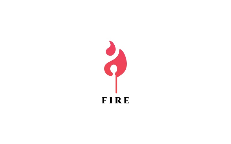 Fire Match Logo Vorlage