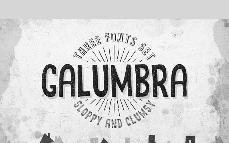 Download Шрифт "Galumbra  Set Font" / Galumbra  Set Font - Шрифт на тему графика emblem badge label illustration banner professional poster stamp ribbon symbol