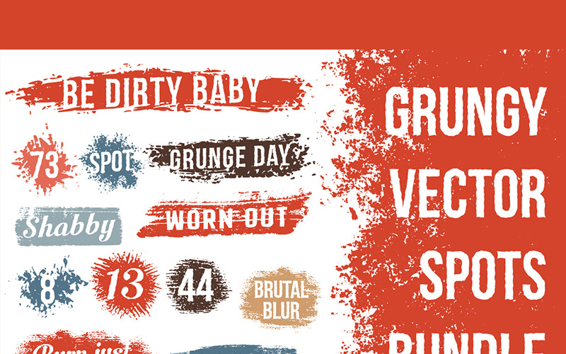 Download Иллюстрация "Grunge Spot Bundle - Illustration" / Grunge Spot Bundle - Illustration - Иллюстрация на тему графика emblem badge label illustration banner professional poster stamp ribbon symbol