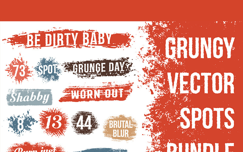 Grunge Spot Bundle - Illustration