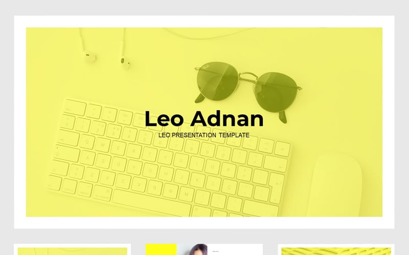 Leo Adnan 最小 PowerPoint 模板