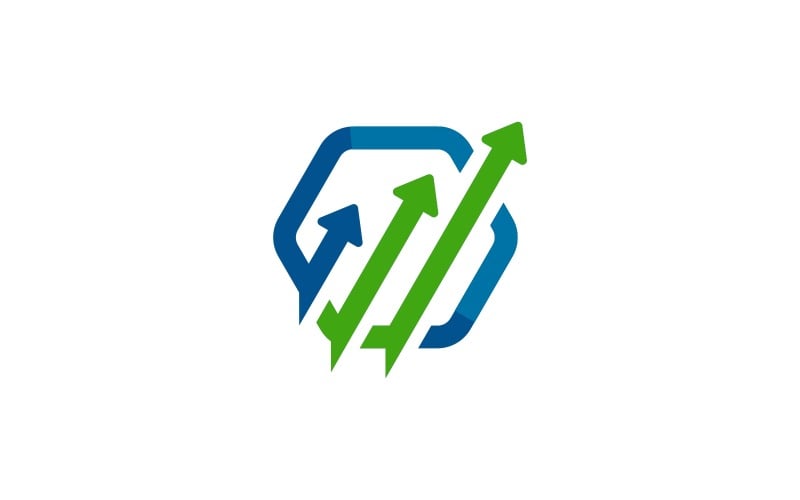 Marketing Arrows Logo Template