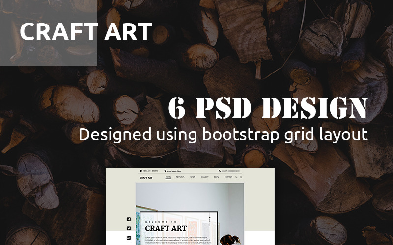 Šablona PSD CraftArt