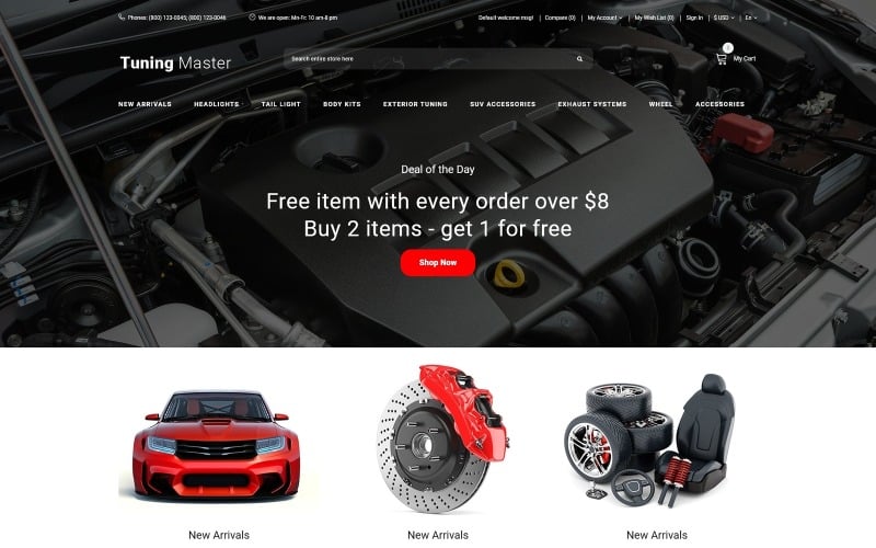 Tuning Master - Car Tuning Modern OpenCart-mall