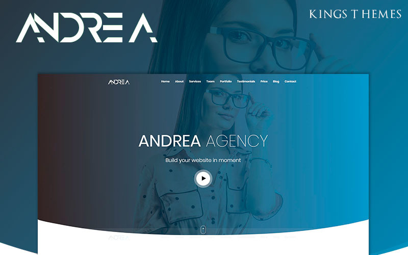 Andrea Agency Landing Page Vorlage