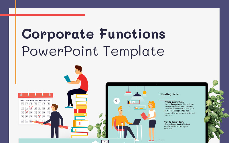 Bedrijfsfuncties PowerPoint-sjabloon