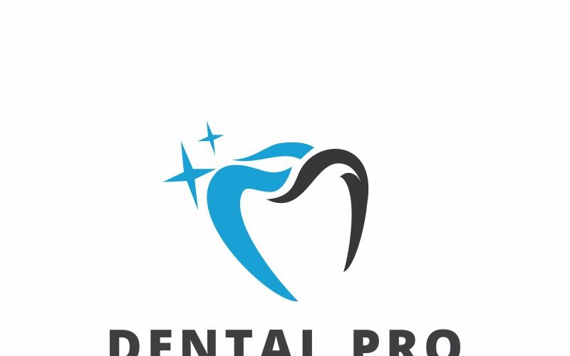 Download Шаблон логотипа "Dental Pro Logo Template" / Dental Pro Logo Template - Шаблон логотипа на тему графика brand branding business caries clean clear decay dental dentist dentistry doctor identity medical office orthodontist print ready professional protection smile