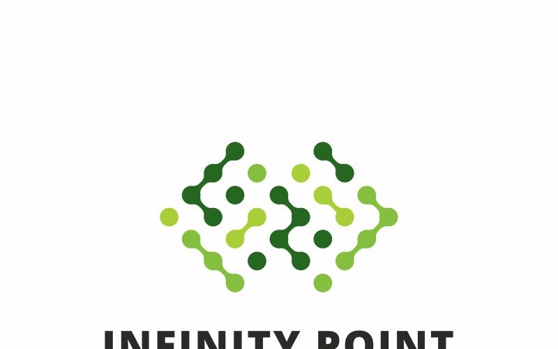 Download Шаблон логотипа "Infinity Point Logo Template" / Infinity Point Logo Template - Шаблон логотипа на тему графика abstract app artificial cloud computing connect cyber digital infinity internet modern simple system tech technology web point