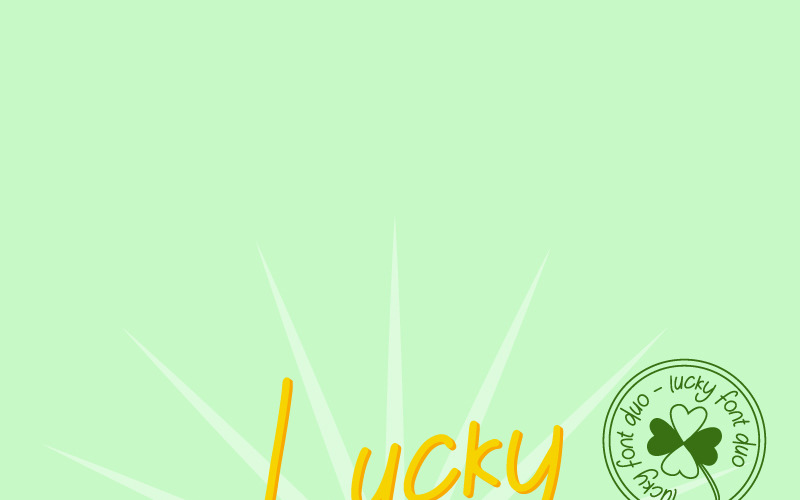 Lucky Green Duo betűtípus