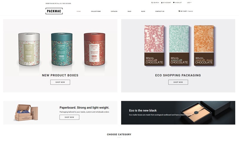 Packmack - Packaging Flersidig Clean Shopify Theme