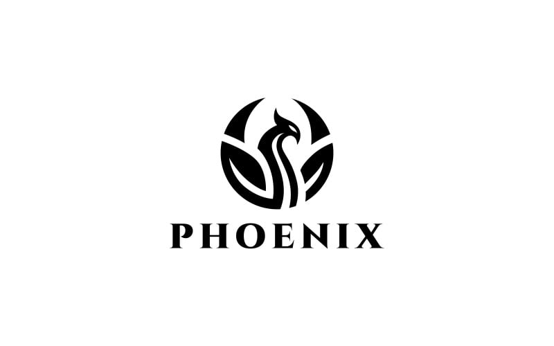 Download Шаблон логотипа "Phoenix Logo Template" / Phoenix Logo Template - Шаблон логотипа на тему графика bird logo brand branding corporate fire flat flow fly freedom immortality luxurious majestic modern mythology orange phoenix rebirth red regal,animals,bird,branding,colorful,creative,crest,de