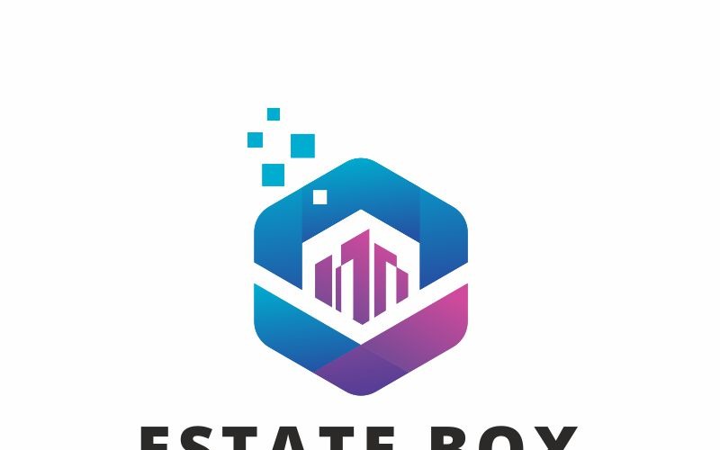 Download Шаблон логотипа "Real Estate Logo Template" / Real Estate Logo Template - Шаблон логотипа на тему графика abstract agency architecture brand branding build building business clean colorful company construct construction design home house insurance logo logotype modern