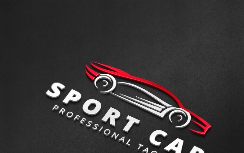 Шаблон логотипа спортивного автомобиля
