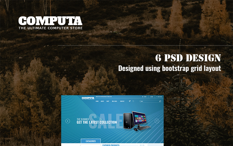 Šablona PSD Computa
