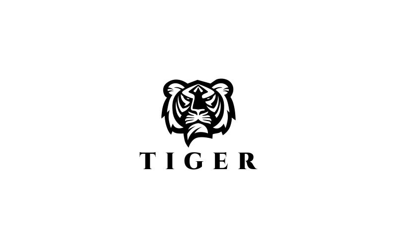 Download Шаблон логотипа "Tiger Logo Template" / Tiger Logo Template - Шаблон логотипа на тему графика animal animals big cat brave creative design eye face graphic head image jungle logo mascot media strength strong studio template,animal,animals,big,cat,brave,creative,design,eye,face,graphic