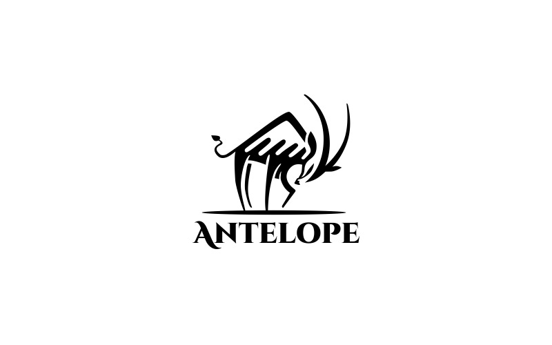 Download Шаблон логотипа "Antelope Logo Template" / Antelope Logo Template - Шаблон логотипа на тему графика animal animals antelop black business company deer design foundation logo office yellow,africa,african,antelope,expedition,field,trip,orange,quest,safari,search,sophisticated,sun,yellow,logo