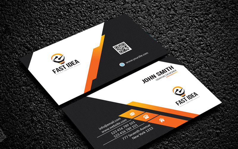 Fast Idea Business Card - Corporate Identity Template