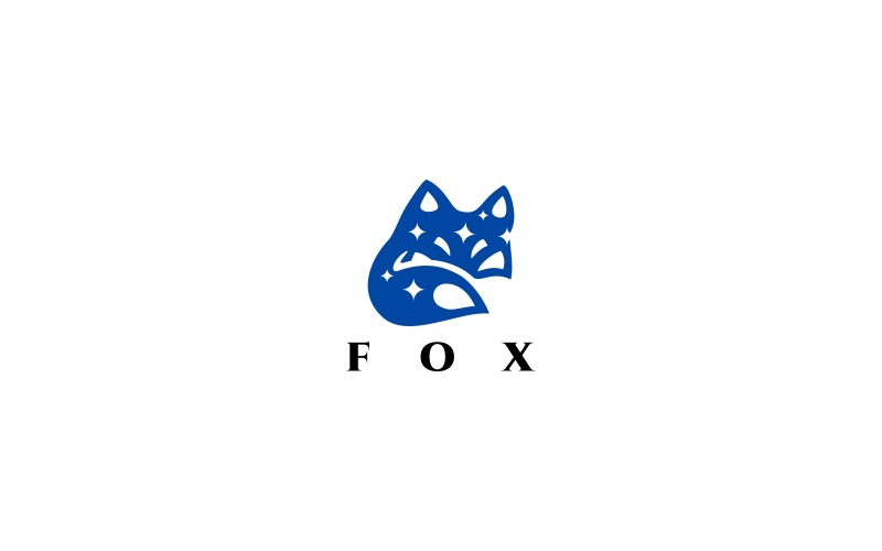 Download Шаблон логотипа "Fox Logo Template" / Fox Logo Template - Шаблон логотипа на тему графика animals app bear blog brand branding business colorful company cool creative emblem firm fox logo foxy game illustrator mark minimal,night,stars,galaxy,animal,animals,brand,branding,business,