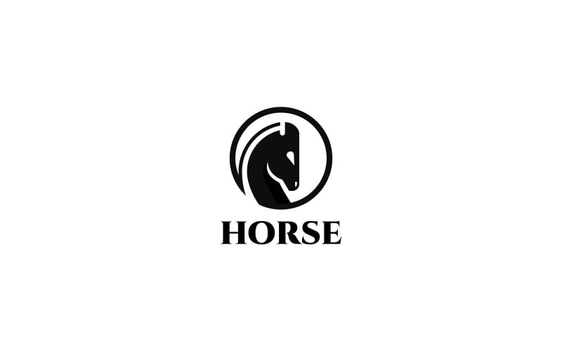 Häst logotyp mall