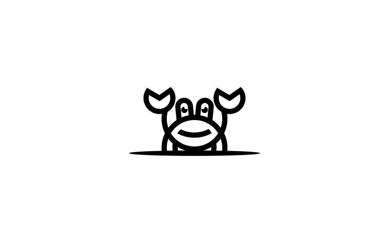 Krab Logo sjabloon