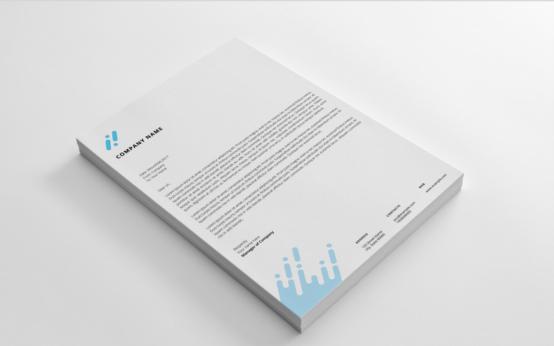 Download Фирменный стиль "Letterhead Set With Abstract Design - Corporate Identity Template" / Letterhead Set With Abstract Design - Corporate Identity Template - Фирменный стиль на тему графика letterhead,creative,corporate,office,business,a4,clean,modern,editable,printable,docx,psd,identity