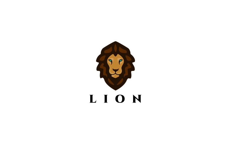 Modèle de logo tête de lion