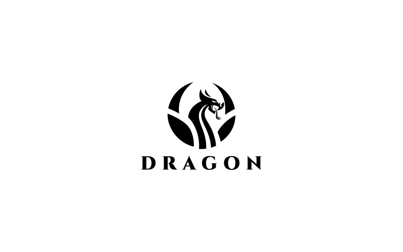 Modelo de logotipo do dragão