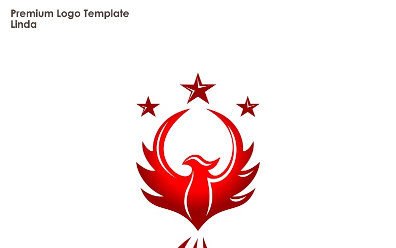 Download Шаблон логотипа "Phoenix Logo Template" / Phoenix Logo Template - Шаблон логотипа на тему графика bird brand branding corporate eagle fire flame flat flow fly freedom logo luxurious majestic modern orange phoenix power powerpoint professional