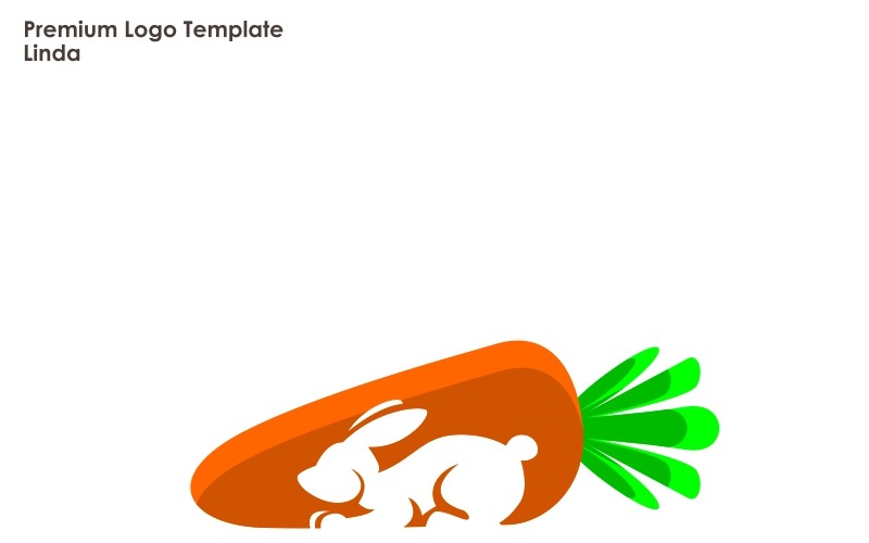 Download Шаблон логотипа "Rabbit Logo Template" / Rabbit Logo Template - Шаблон логотипа на тему графика animal animals art cage carrot circle creative cute doodle forest line rabbit softy vector wild