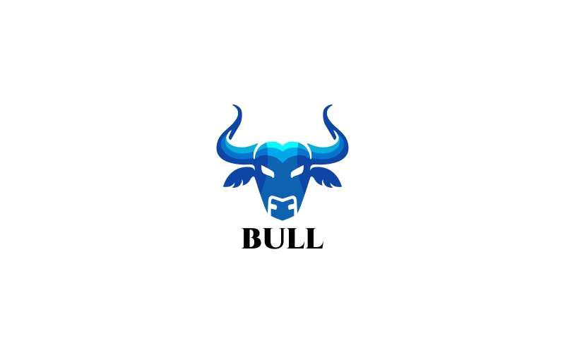 Шаблон логотипа Bull